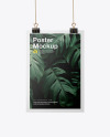 A4 Matte Poster w/ Pins Mockup