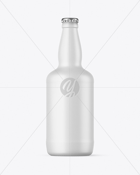 Matte Beer Bottle Mockup