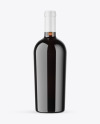 Amber Glass Red Wine Bottle Mockup Amber Glass Red Wine Bottle Mockup