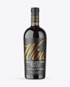 Amber Glass Red Wine Bottle Mockup Amber Glass Red Wine Bottle Mockup
