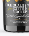 Amber Glass Red Wine Bottle Mockup Amber Glass Red Wine Bottle Mockup