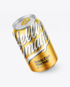 Matte Metallic Drink Can Mockup