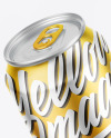 Matte Metallic Drink Can Mockup