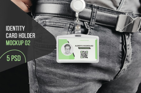 Identity Card Holder Mockup 02 - Name