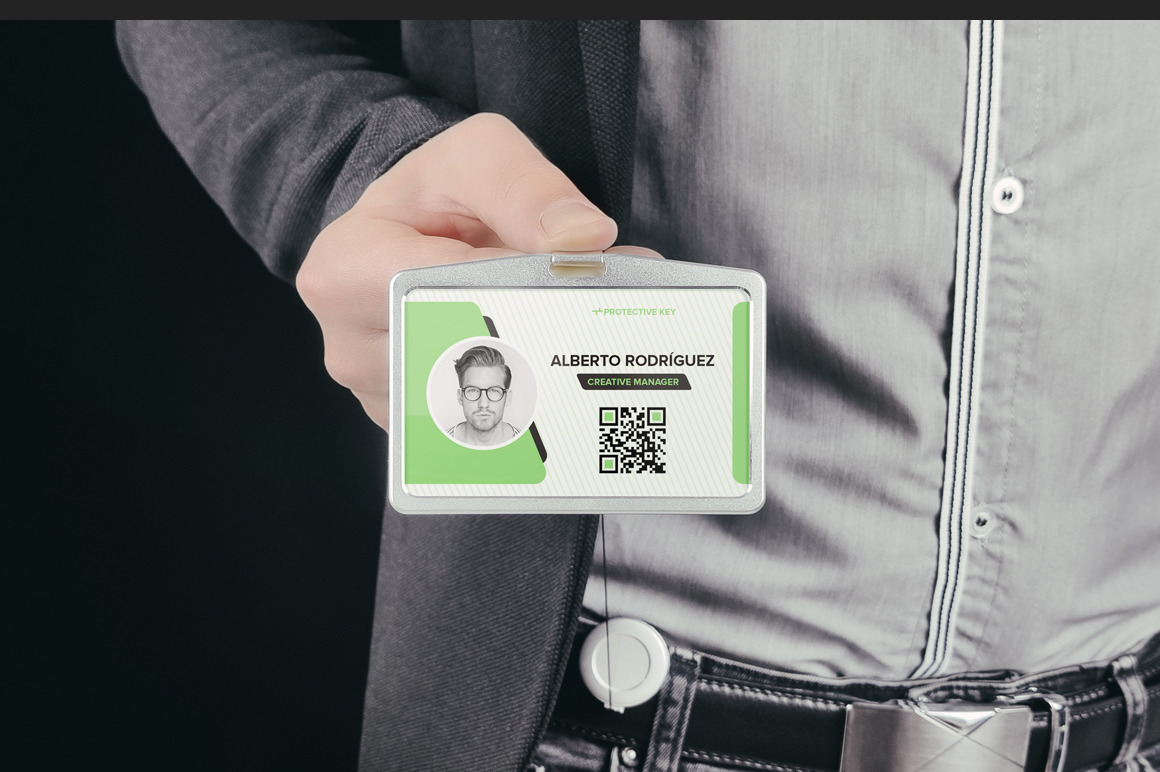 Identity Card Holder Mockup 02