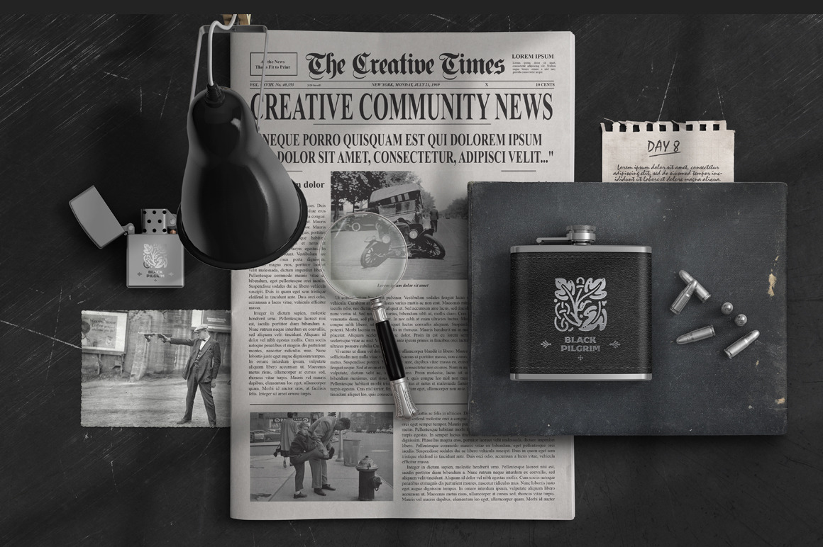 Mens Brutal Accessories Scene Mockup Mens Brutal Accessories Scene Mockup