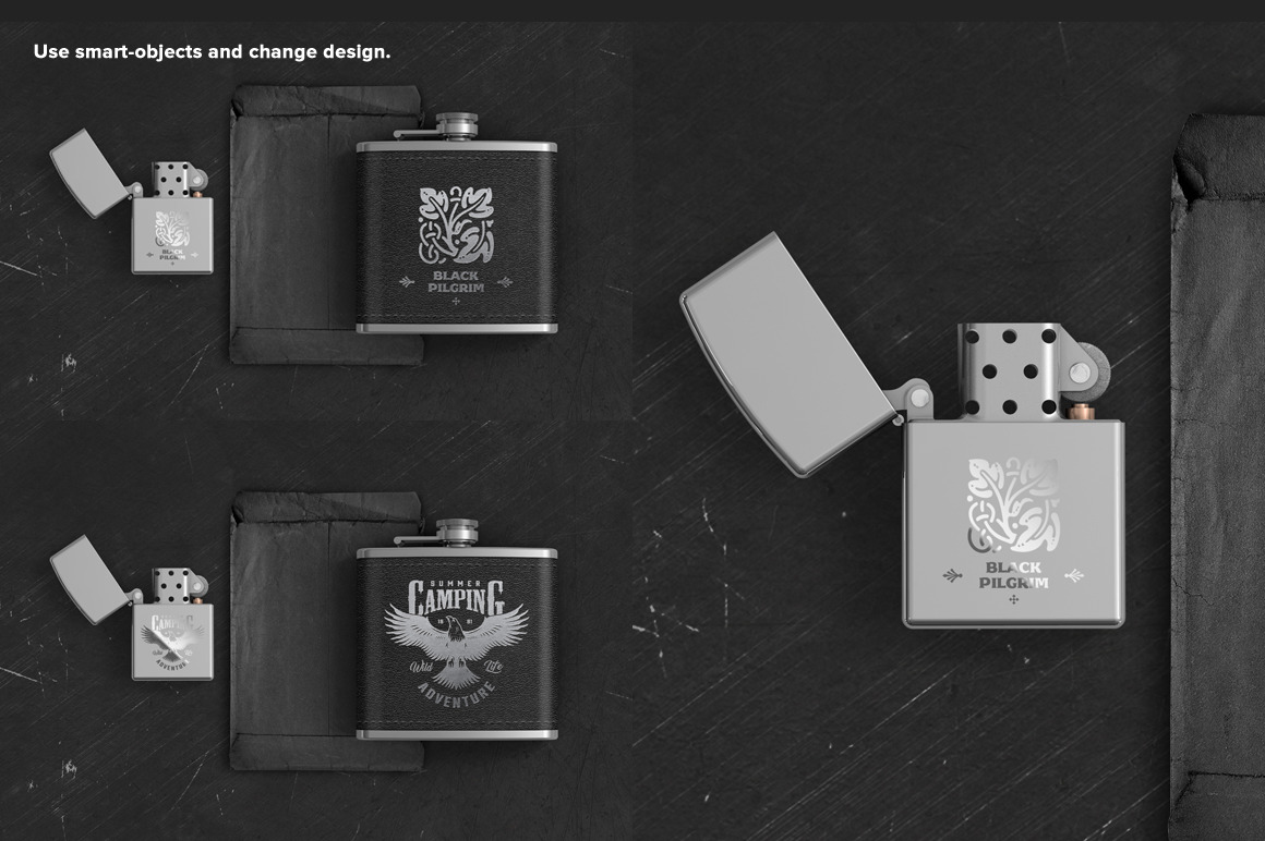 Mens Brutal Accessories Scene Mockup Mens Brutal Accessories Scene Mockup
