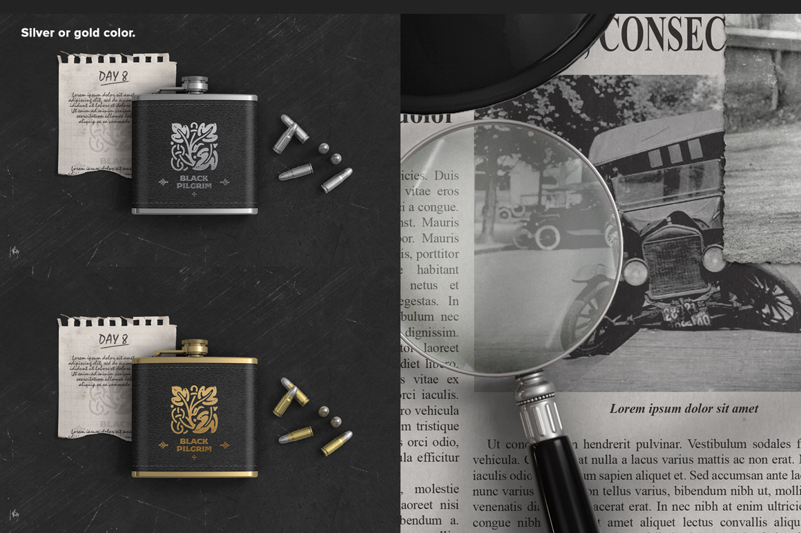 Mens Brutal Accessories Scene Mockup Mens Brutal Accessories Scene Mockup