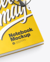 Matte Notebook with Glasses Mockup