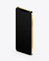 Apple iPhone 12 Pro Max Gold Mockup - Half Side View