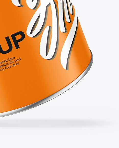 Matte Paint Can Mockup