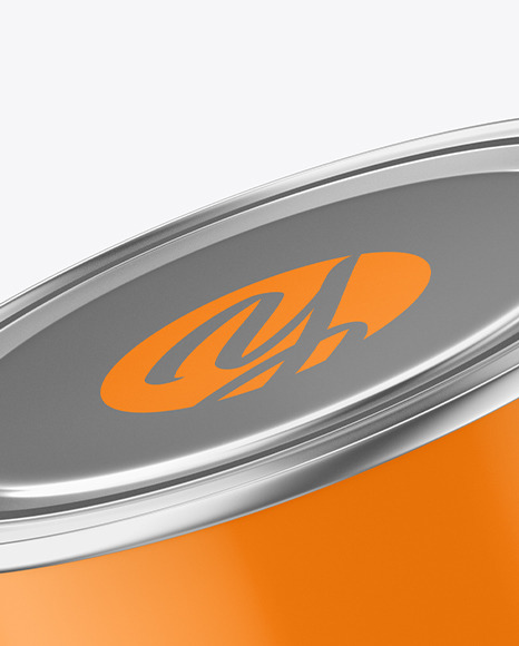 Matte Paint Can Mockup