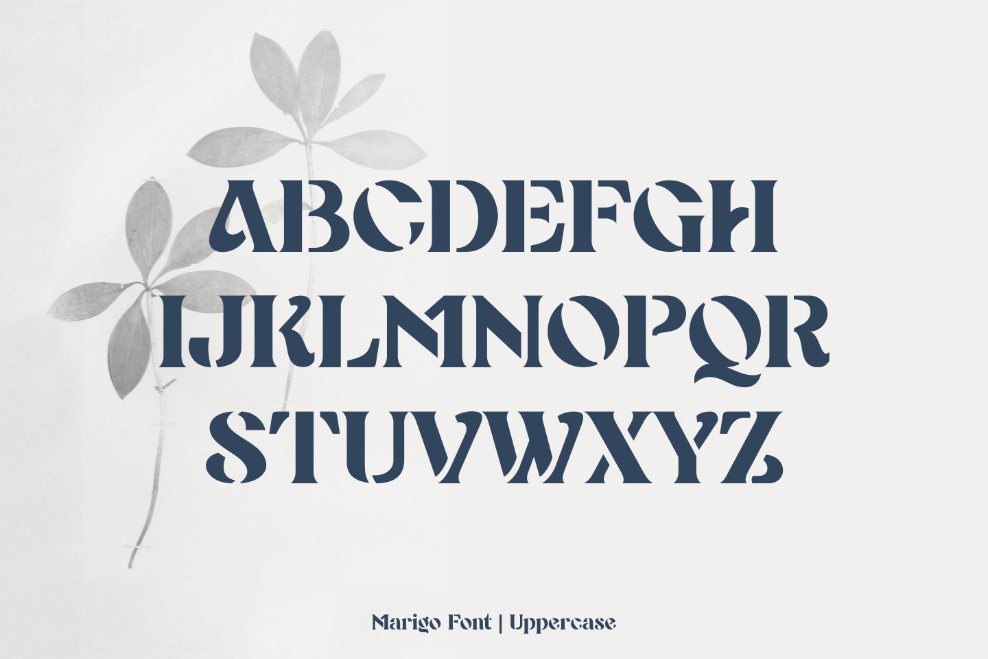 Marigo - Stencil Display Font