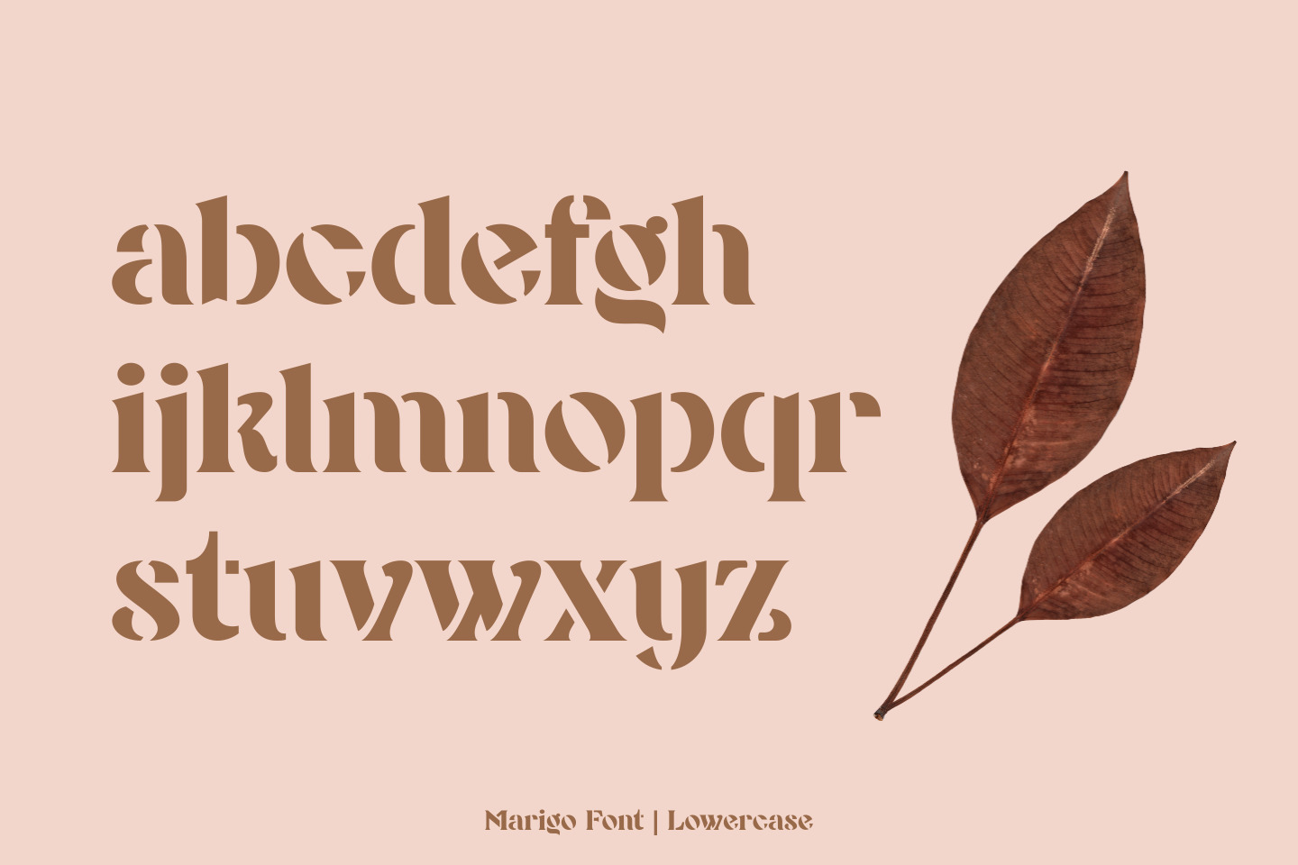 Marigo - Stencil Display Font