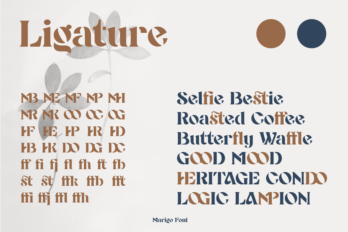 Marigo - Stencil Display Font