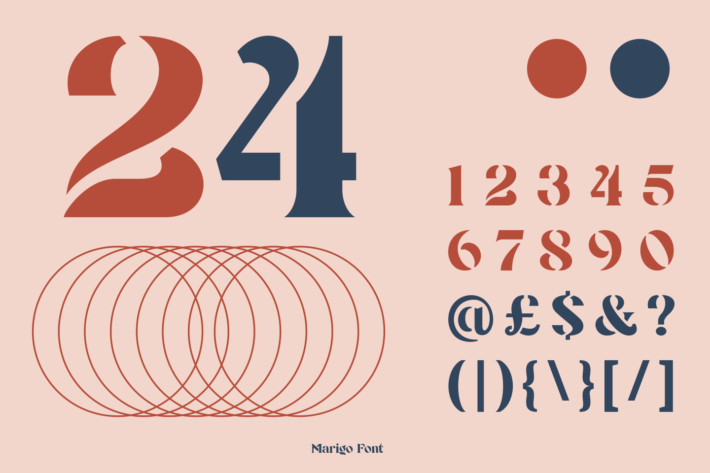 Marigo - Stencil Display Font