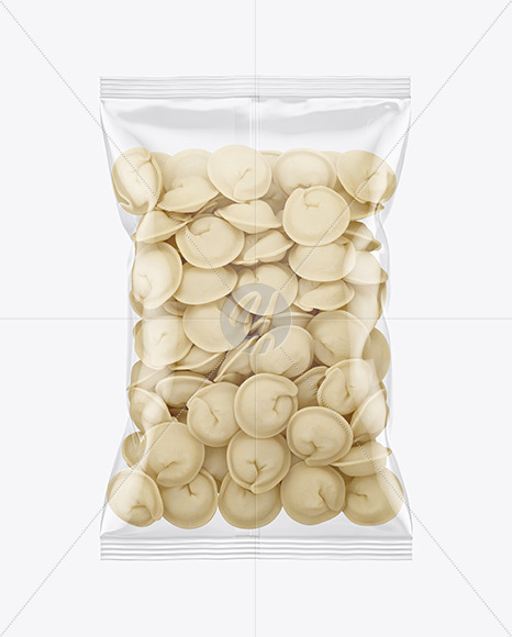 Plastic Bag With Dumplings Mockup