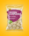 Plastic Bag With Dumplings Mockup