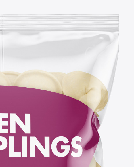 Plastic Bag With Dumplings Mockup
