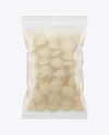 Frosted Plastic Bag With Dumplings Mockup