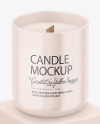 Paper Box W/ Glossy Candle Mockup