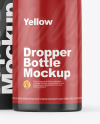 Glossy Dropper Bottle & Paper Box Mockup