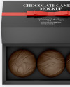 Gift Box with Chocolates Mockup