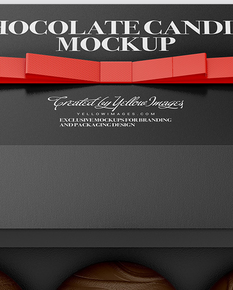 Gift Box with Chocolates Mockup