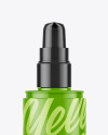 Glossy Cosmetic Bottle with Pump Mockup