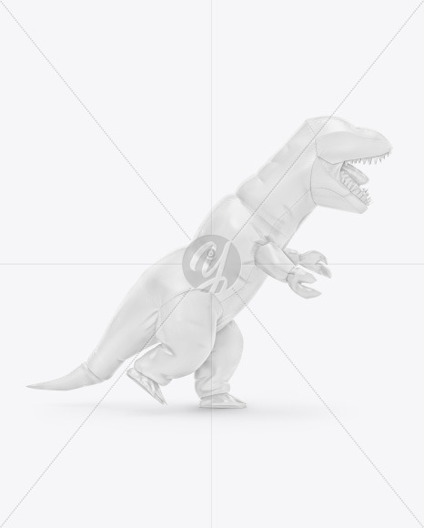 Inflatable T-Rex Costume Mockup