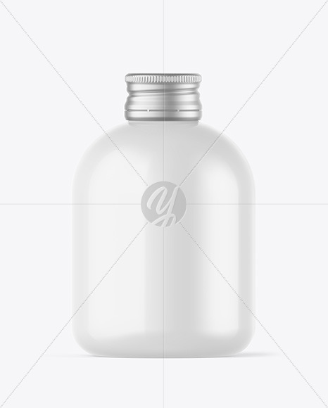 Glossy Bottle w/ Metallic Cap Mockup