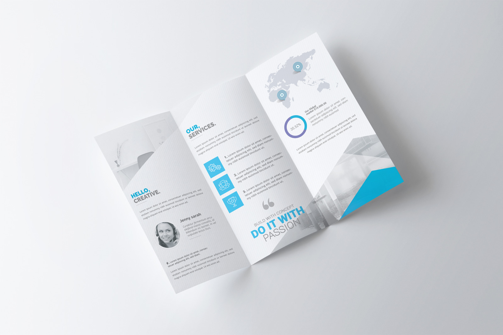 Corporate Trifold Brochure Template