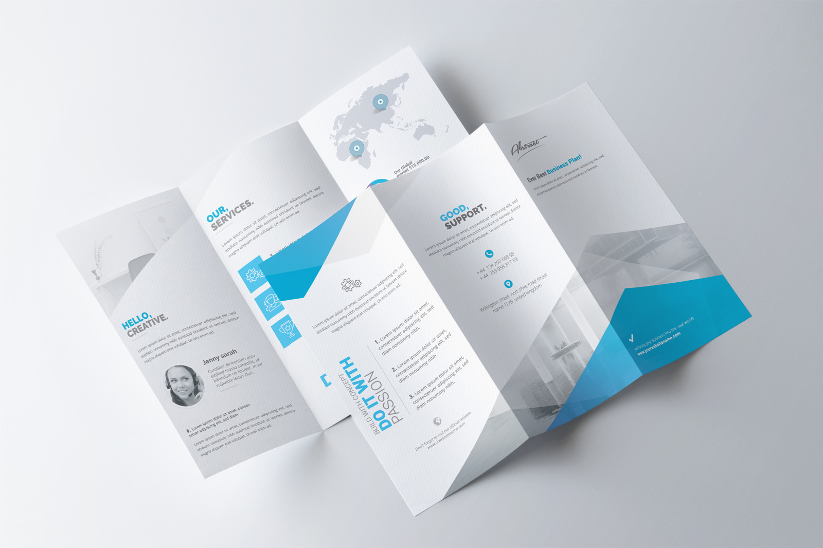 Corporate Trifold Brochure Template