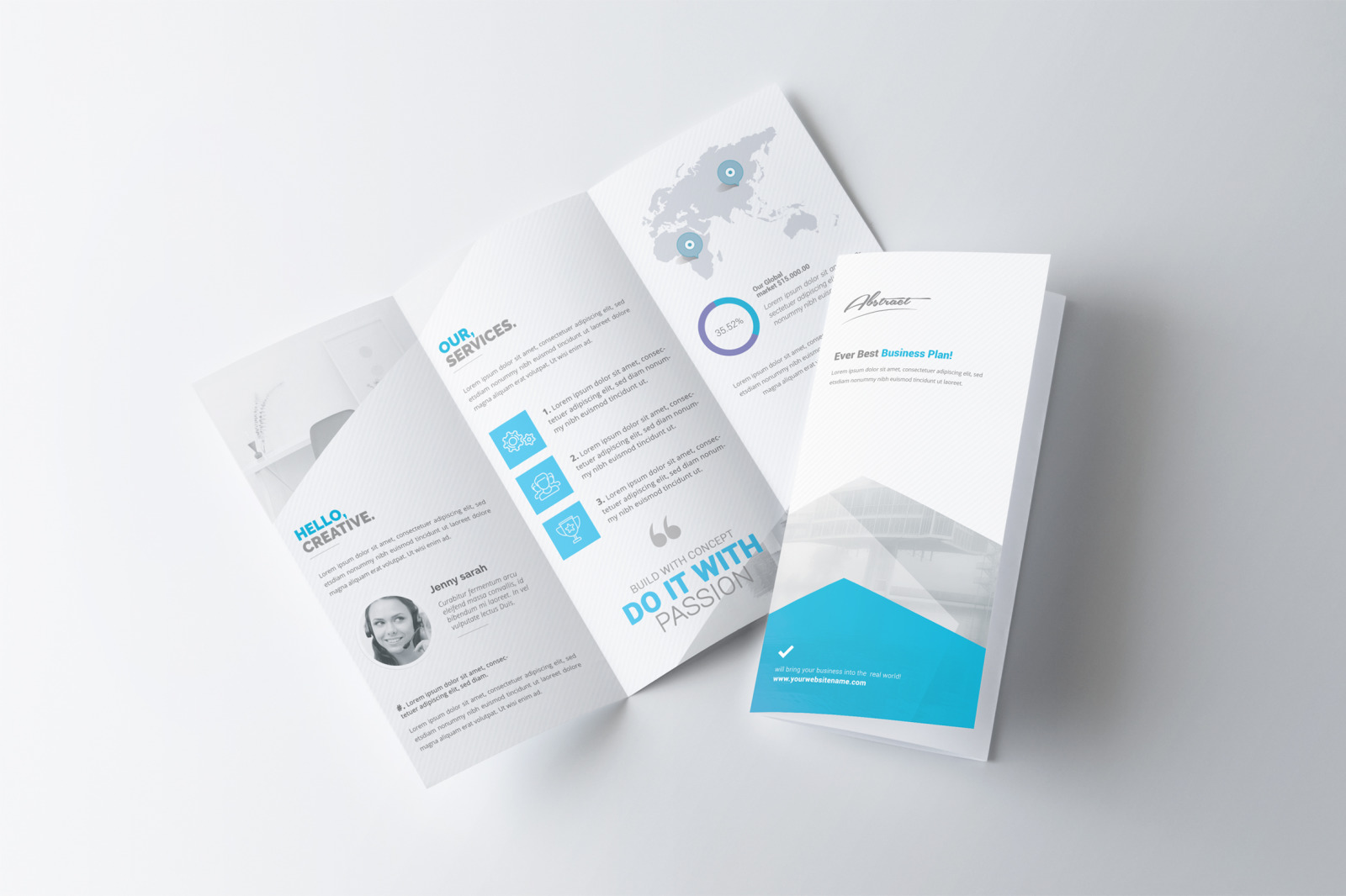 Corporate Trifold Brochure Template