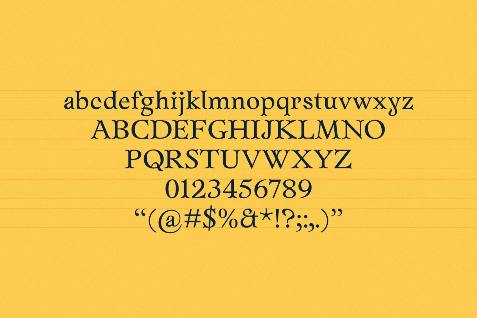 Zenaida Typeface