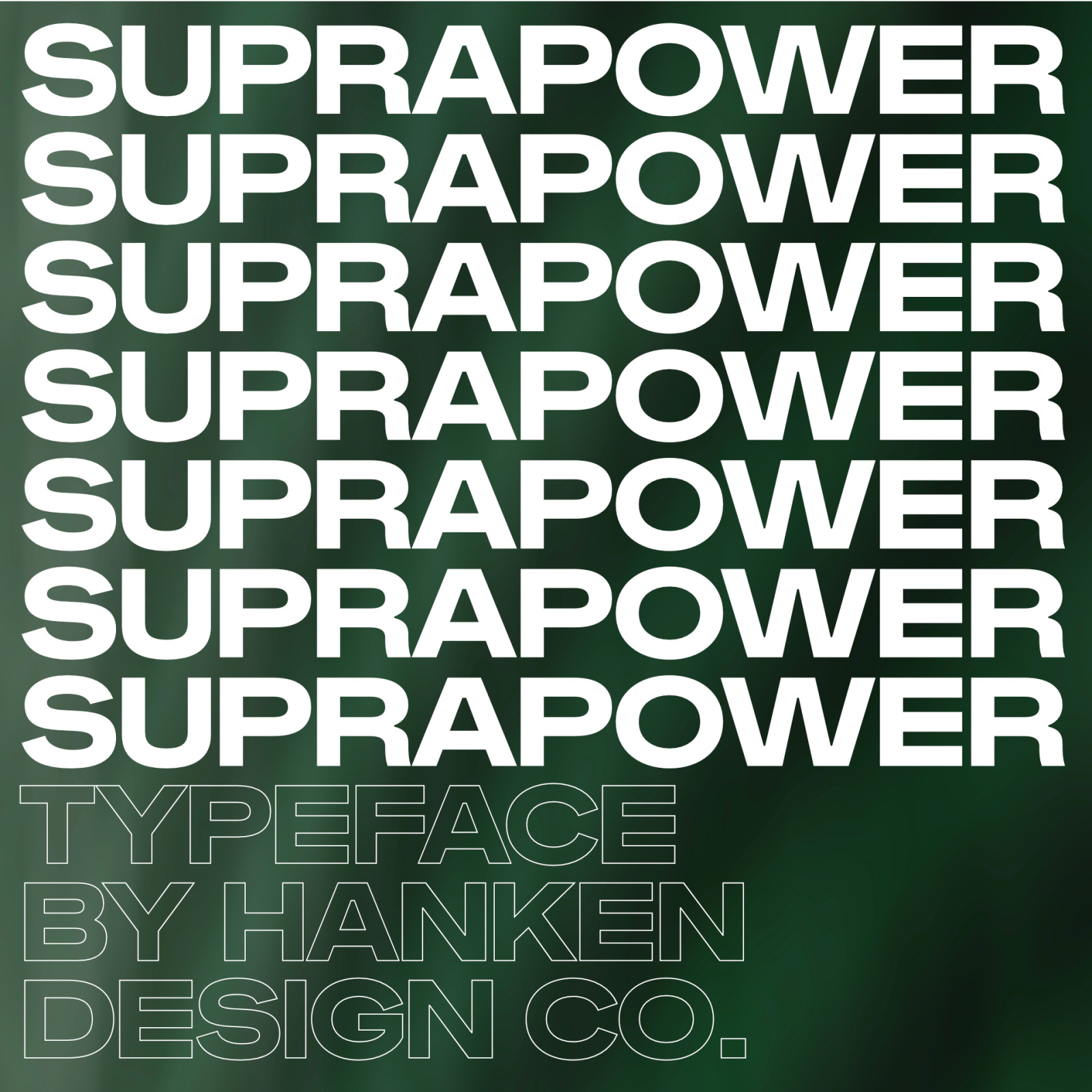 Suprapower Typeface