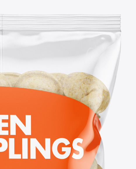 Plastic Bag With Dumplings Mockup