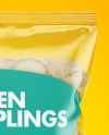 Plastic Bag With Dumplings Mockup