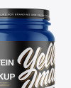 Glossy Plastic Protein Jar Mockup