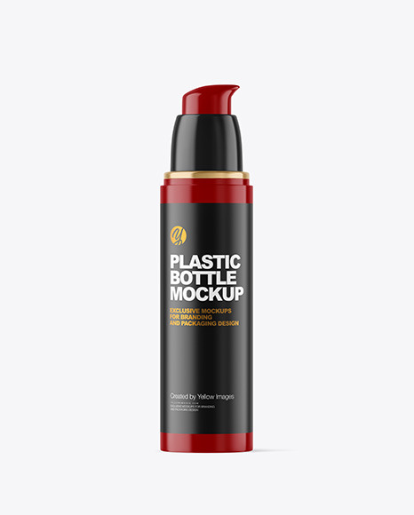 Glossy Cosmetic Bottle with Pump Mockup - Glossy+Aerosol+Bottle+Mockup+Bottle+Mockup+Cosmetics+Mockup+Cosmetic+Bottles