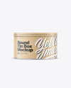 Kraft Round Tin Box Mockup