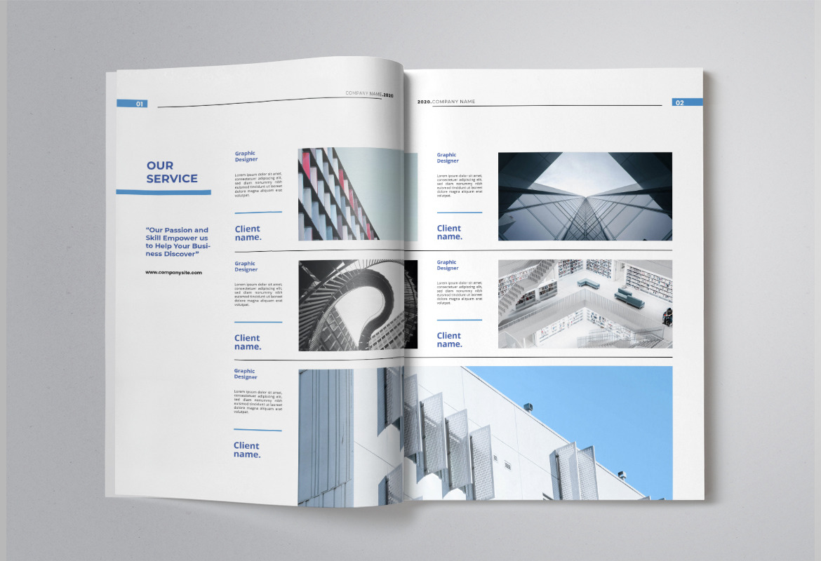 Business Company Annual Report Indesign Template