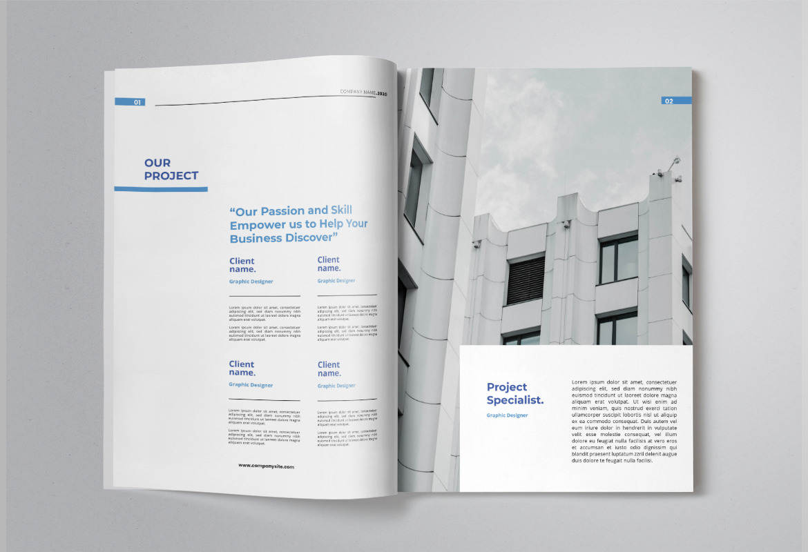 Business Company Annual Report Indesign Template