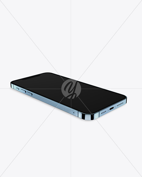 Apple iPhone 12 Pro Max Pacific Blue Mockup