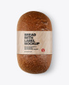 Loaf Of Rye Bread with Label Mockup