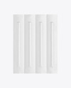 4 Matte Snack Sticks Pack Mockup