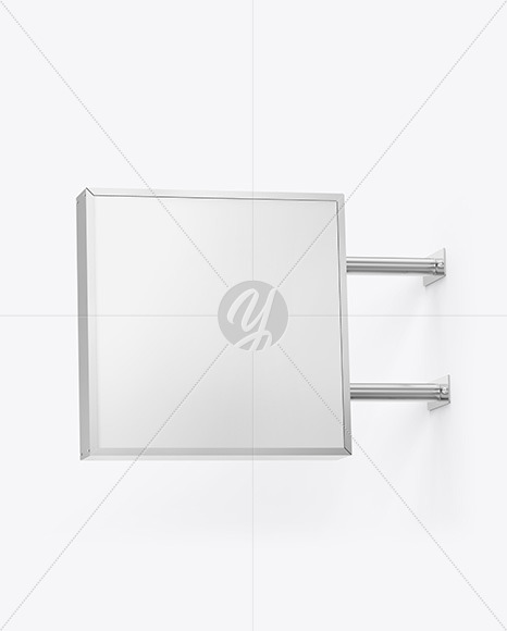 Square Signboard Mockup