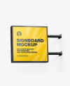 Square Signboard Mockup