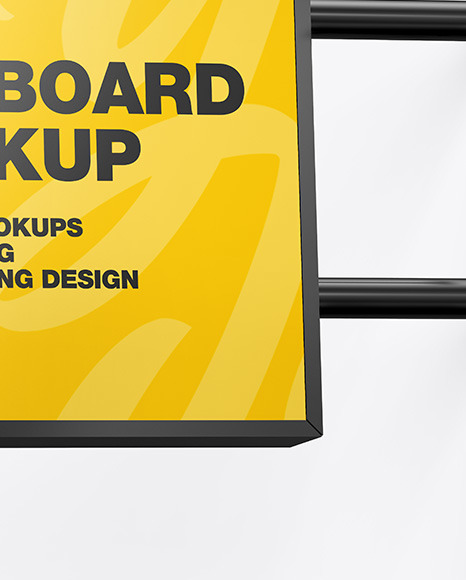 Square Signboard Mockup