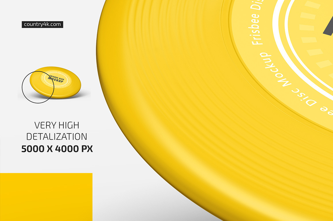 Frisbee Disc Mockup Set Frisbee Disc Mockup Set